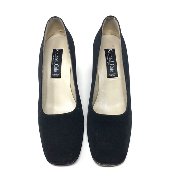 KENNETH COLE black fabric heels - Picture 4 of 7